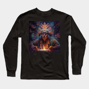 Ayahuasca And the Old Shaman Ritual Long Sleeve T-Shirt